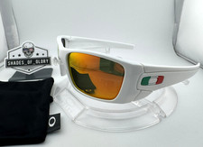 OAKLEY FUEL CELL POLISHED WHITE ITALY FLAG RUBY GALAXY POLARIZED SUNGLASSES NEW