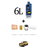 Hoffcar Set Service 4 Filter Und 6L ÖL FüR Opel Mokka X 1.7 Cdti 96Kw Ab