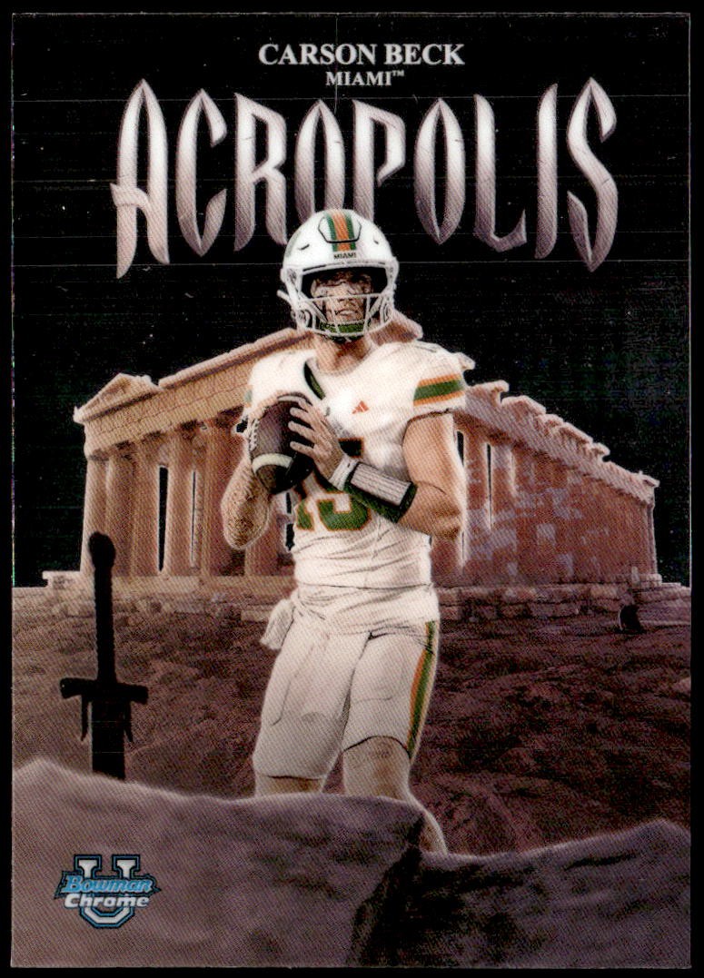 2025 Bowman University Chrome #A-6 Carson Beck Acropolis