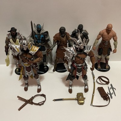 Lot of 6 McFarlane Toys Mortal Kombat Figures Noob Saibot Sub Zero Shao Khan +++