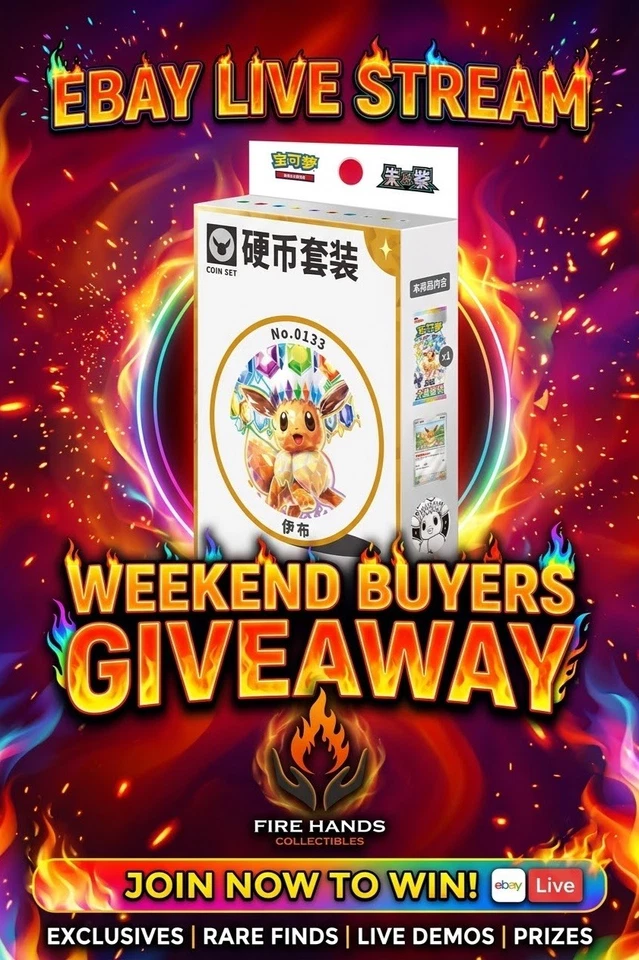 Buyers Giveaway🔥Fire Hands 🔥🙌 Rip & Ship🔥Buy It Now🔥Pokemon🔥One Piece