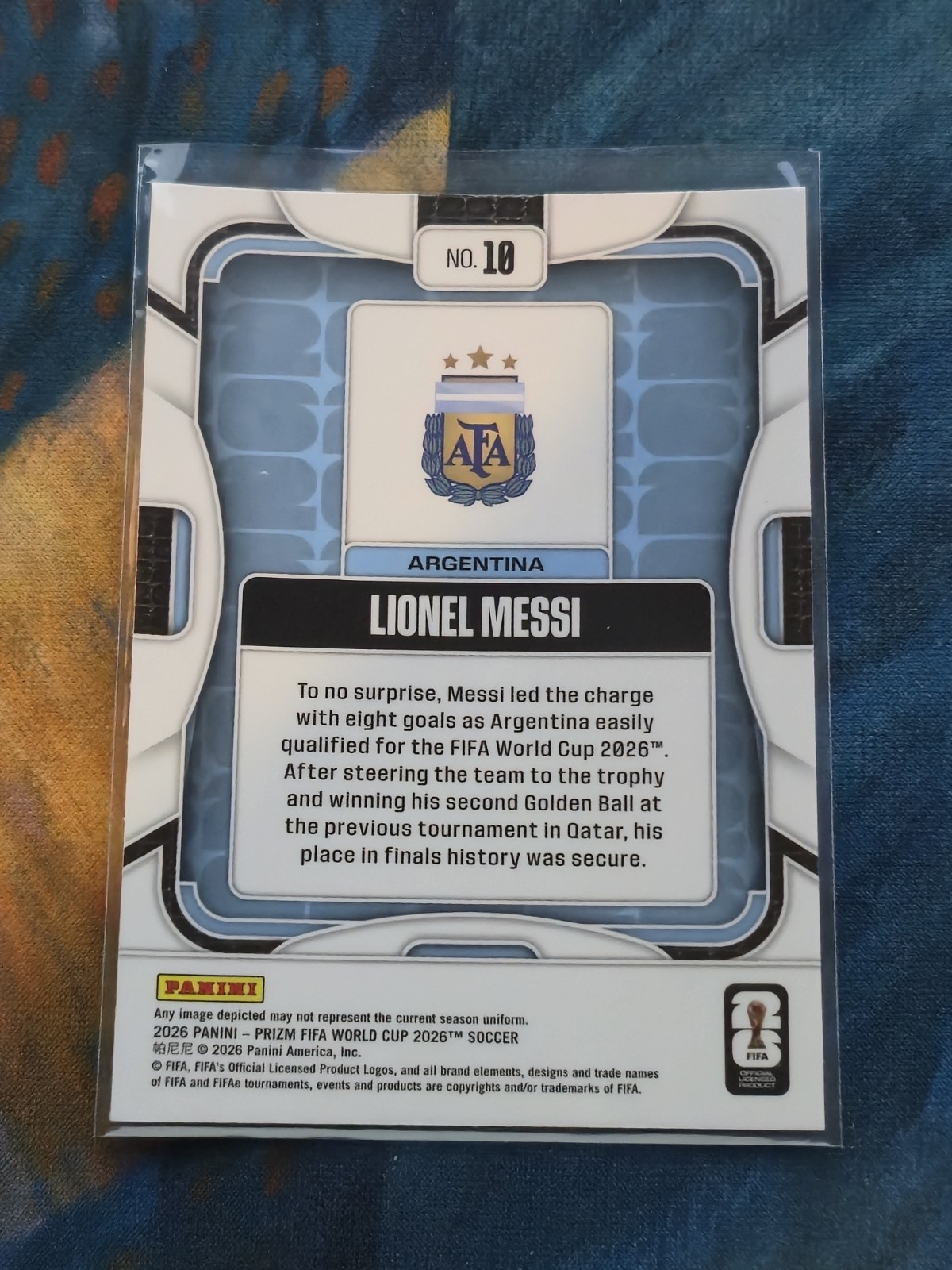 2026 Prizm FIFA World Cup Lionel Messi #10 view 2