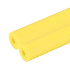 2Pcs 1/2"(12mm)IDx3.3FTx1.38" Pipe Insulation Foam Tube Pool Noodles Yellow