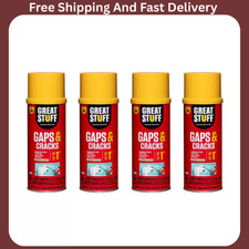 4 Cans Dow Great Stuff Gaps & Cracks Expanding Foam Sealant Insulation 12oz