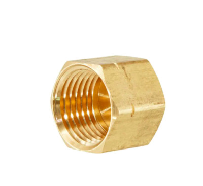 Lot of 2 Everbilt 3/8 in. OD Compression Brass Cap Pipe Fitting LFA-105