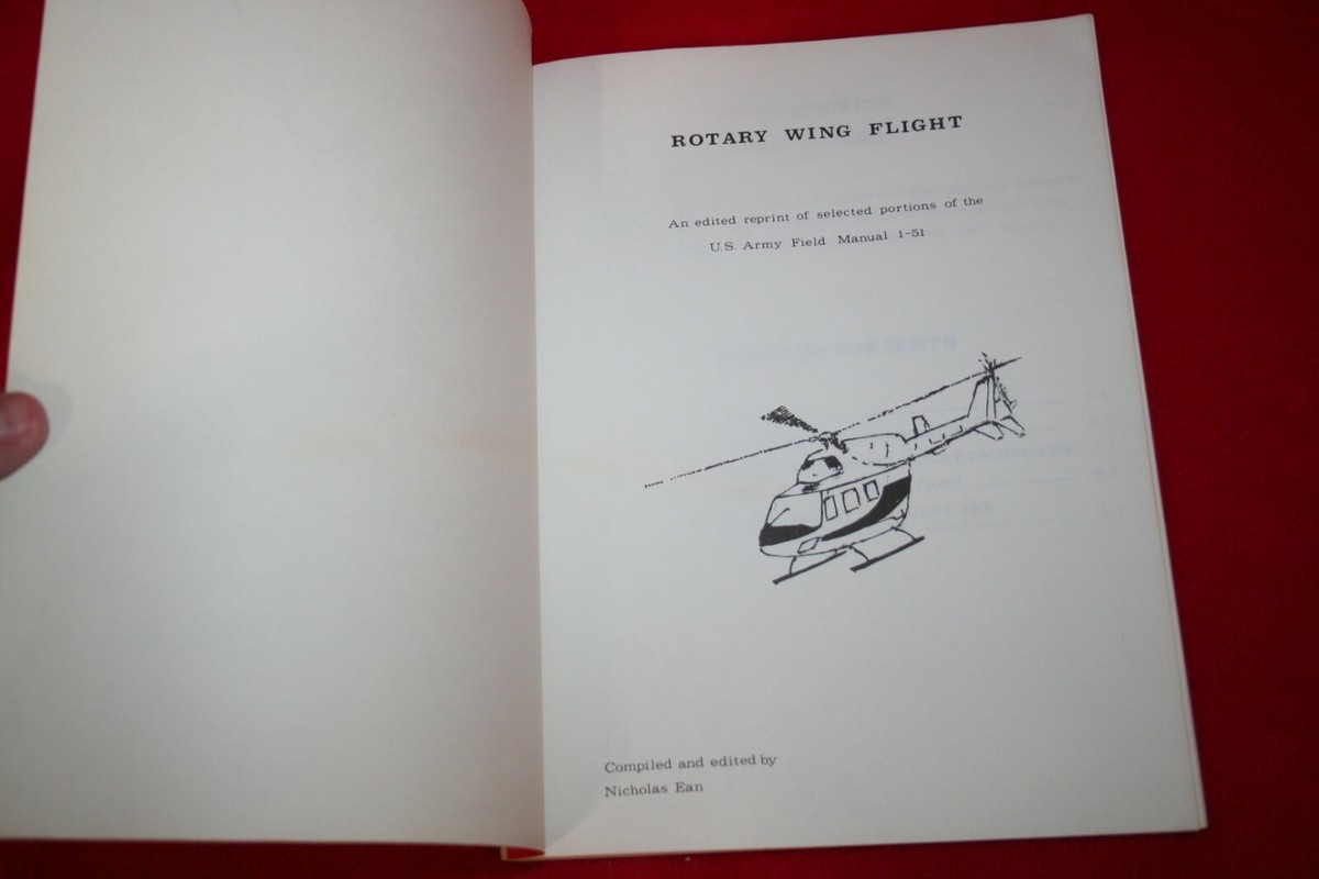 Vintage ROTARY WING FLIGHT Helicopter Manual ASA BOOK