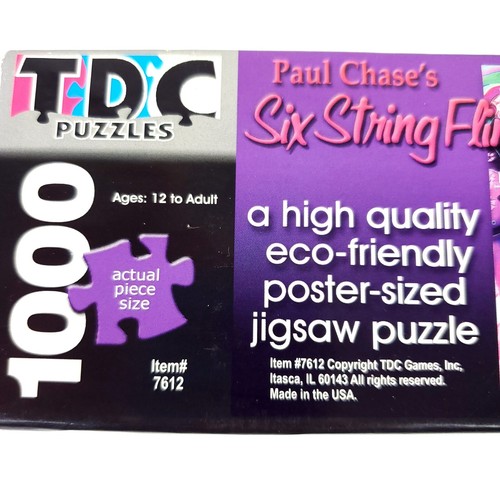 Gitarren TDC 1000-teiliges Puzzle Paul Chase's Six String Fling Brandneu - Bild 5 von 7
