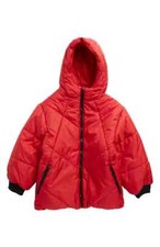 Boys  Urban Republic 100 Red Quilted Hooded Puffer Jacket Size 14-16 NWT