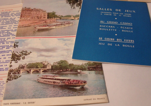 1962 Paris Vichy Orleans Pamphlets Brochures Maps Ads France French Lot 9 - Picture 7 of 10