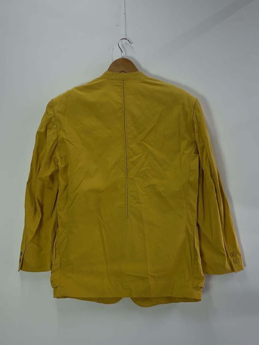 ISSEY MIYAKE ◇ No collar jacket / M / Cotton / YLW / 80s ISSEY MIYAKE ◇ No collar jacket / M / Cotton / YLW / 80s