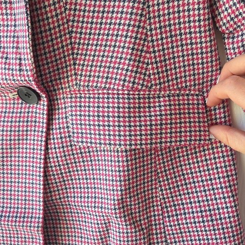 Talbots Zweireiher Blazer mit Hahnentritt Größe 4 Neu ohne Etikett - Bild 6 von 10