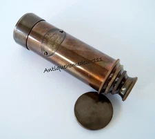 Telescope Brass Spyglass Pirate Monocular, Pocket Mini Telescope Monocular Gift
