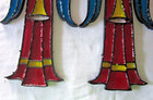 Lot of 2 ANGEL w/ Halo Suncatcher Acrylic Plastic Stained Glass Flat Christmas — photo 10