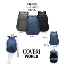 Coveri World Zaino Porta pc Ufficio, Scuola e Tempo Libero verde nero e blu