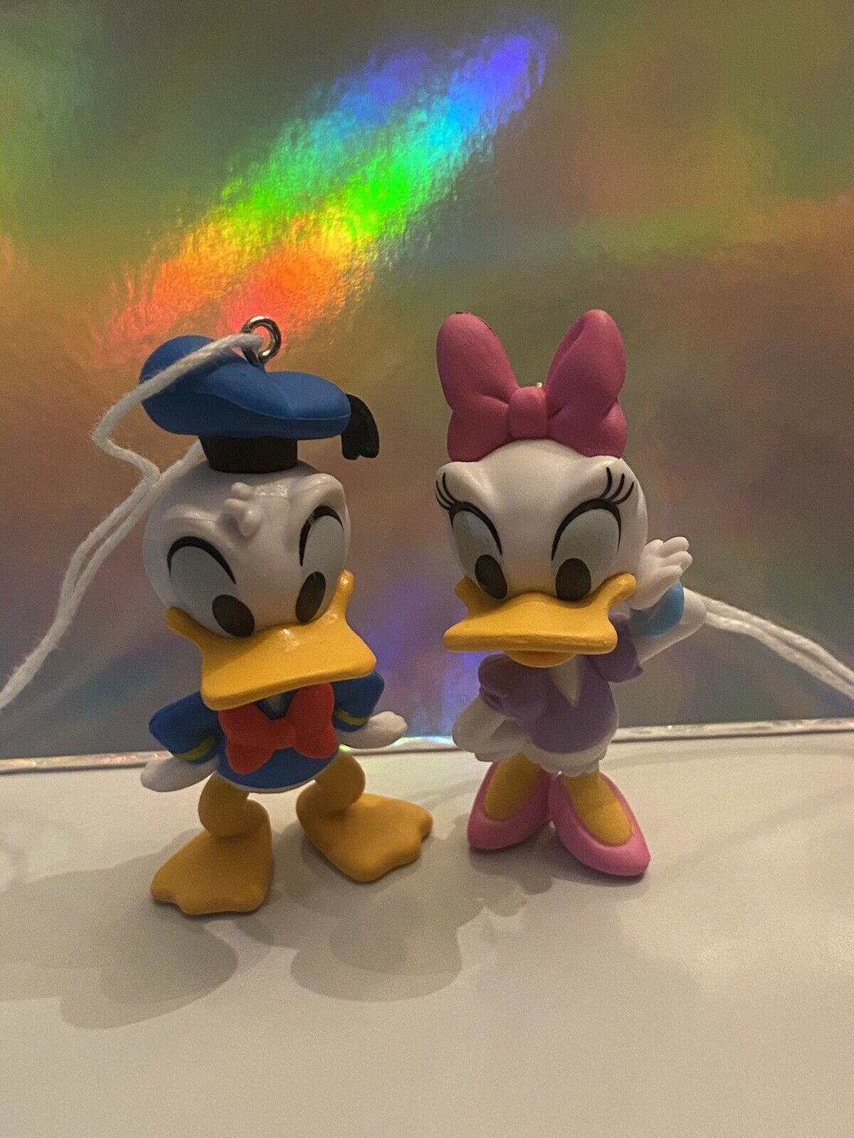 Disney Donald and Daisy Duck Christmas Ornaments