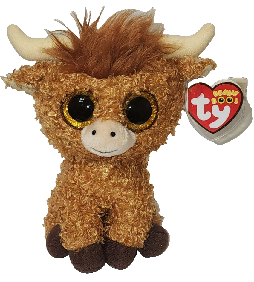 Ty Beanie Boos 2025 ALFIE the Highland Brown Cow 6