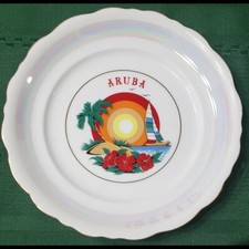 Aruba Souvenir Plate Caribbean Islands/vacation/beach Life