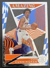 2021-22 Panini Illusions Cade Cunningham Rookie Amazing Insert Orange Parallel 