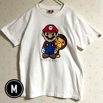 マイロ A Bathing Ape BABY MILO Nintendo SUPER MARIO Vintage T-shirt White