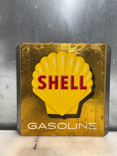 VINTAGE SHELL PUMP PLATE SIGN