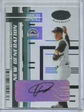 Ubaldo Jimenez 2005 Leaf Certified Mirror White Autograph Rookie #05/15