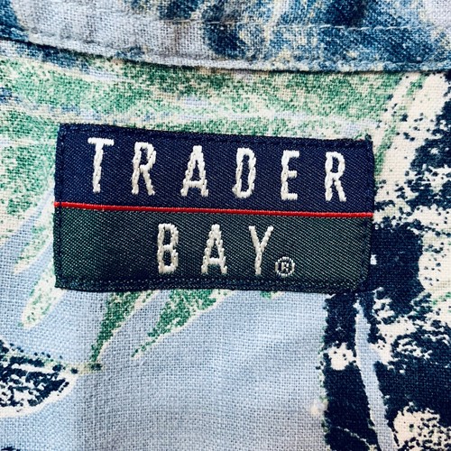 Trader Bay Cotton Linen Sailboat Tropical Button Down Men's Size 2XL Vacation - Picture 4 of 9