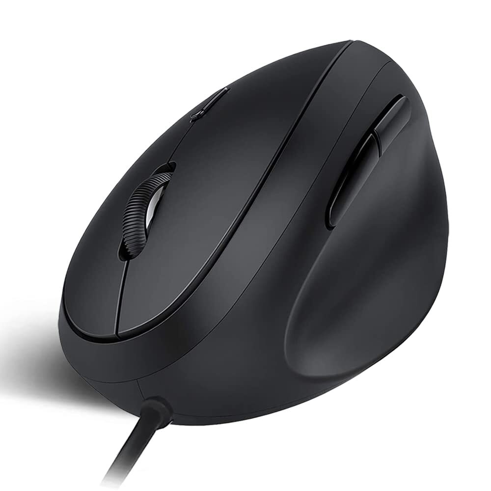 Wired Ergonomic Vertical Optical Mouse with 3 Adjustable DPI Levels