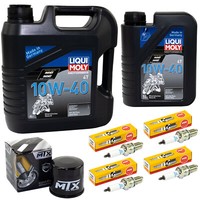 Inspektion 5L Set ÖL FüR Suzuki Gsx 1100 F GV72 Gsx 1988-1996 ÖLfilter ZüNdkerze