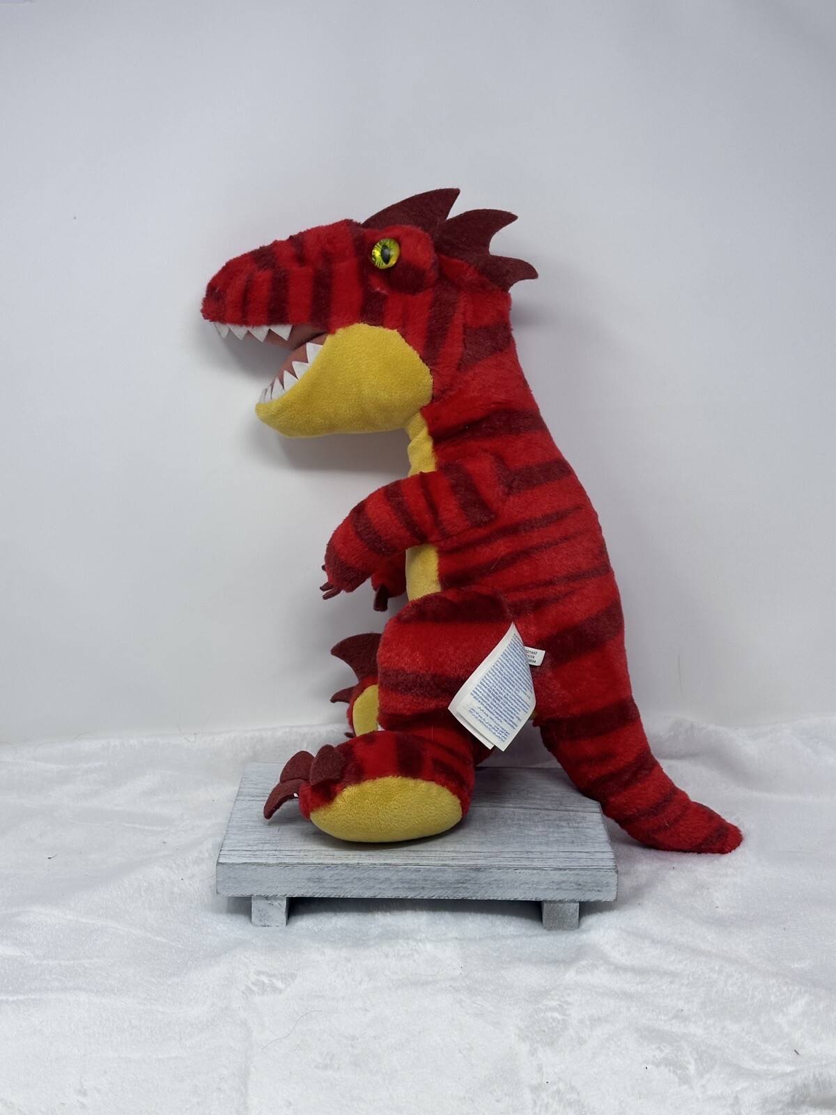 BABW / Build a Bear Workshop RED RAPTOR Dinosaur 15” Plush Stuffed Toy ...