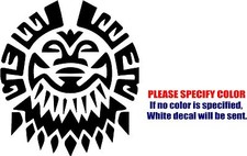 MAYAN MASK PATTERN Graphic Die Cut decal sticker Car Truck Boat Window bumper 6"