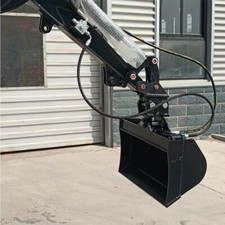 600 mm Hydraulischer Bagger Anbau Kipp‑Schaufel für Mini Bagger | Tilt Bucket