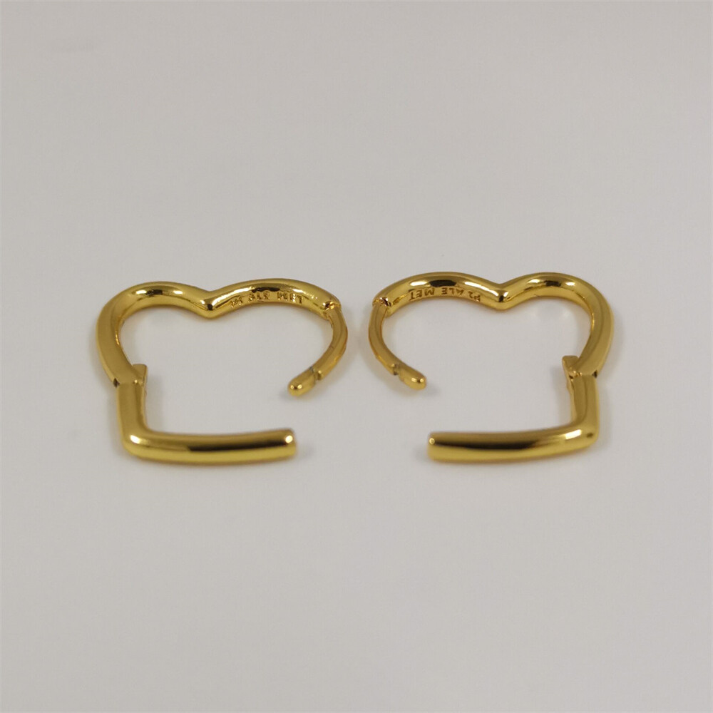 Hoop Earrings Pandora Asymmetrical Heart