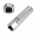 14mm 12 Point Thin walled Magnetic Spark Plug Socket 3/8" Drive For BMW Nisan US