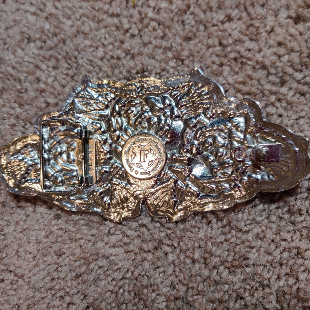Triple Rose Belt Buckle Y2K Famous Stars & Straps Travis Barker