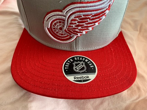 Detroit Red Wings Official Reebok Face Off Youth Snap back NHL Hat - Picture 2 of 7