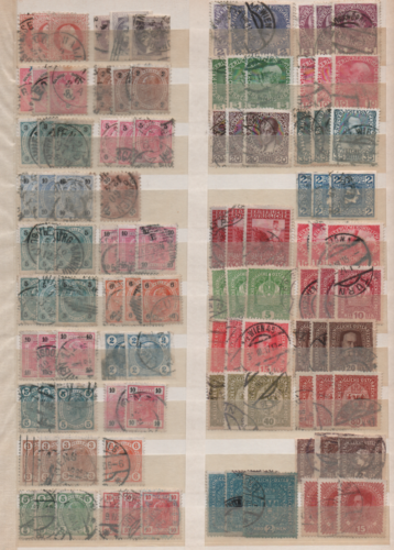 2 Albumseiten Österreich Klassik ab 1867,alle Briefmarken sind gestempelt (M113) - Afbeelding 1 van 2