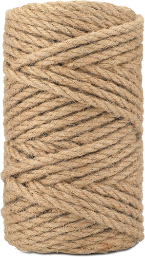 6MM Jute Rope,164Feet Strong and Heavy Duty Jute Twine, Brown Decoration Hemp Tw - Picture 7 of 12