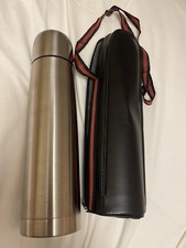 Stainless Steel Flask  1 Litre   With Carrying Case Unused