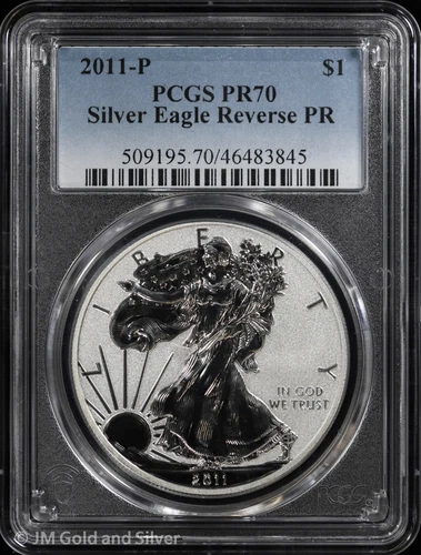 2011-P $1 Reverse Proof American Silver Eagle PCGS PR 70