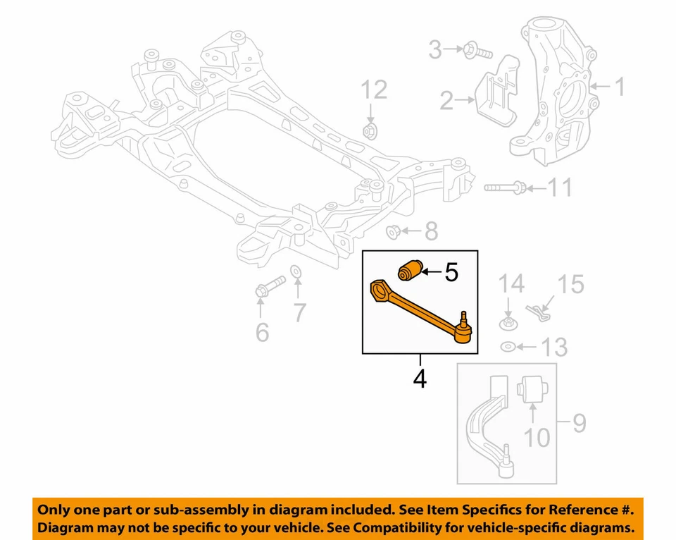 Genuine Front Lower Lateral Control Arm Genesis G80 G90 2018+ AWD Left Driver's - Image 4 of 4