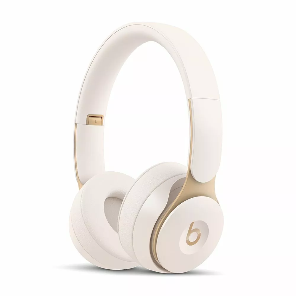 Beats Solo Pro Wireless Noise Cancelling On-Ear Apple H1 Chip Headphones  Ivory..