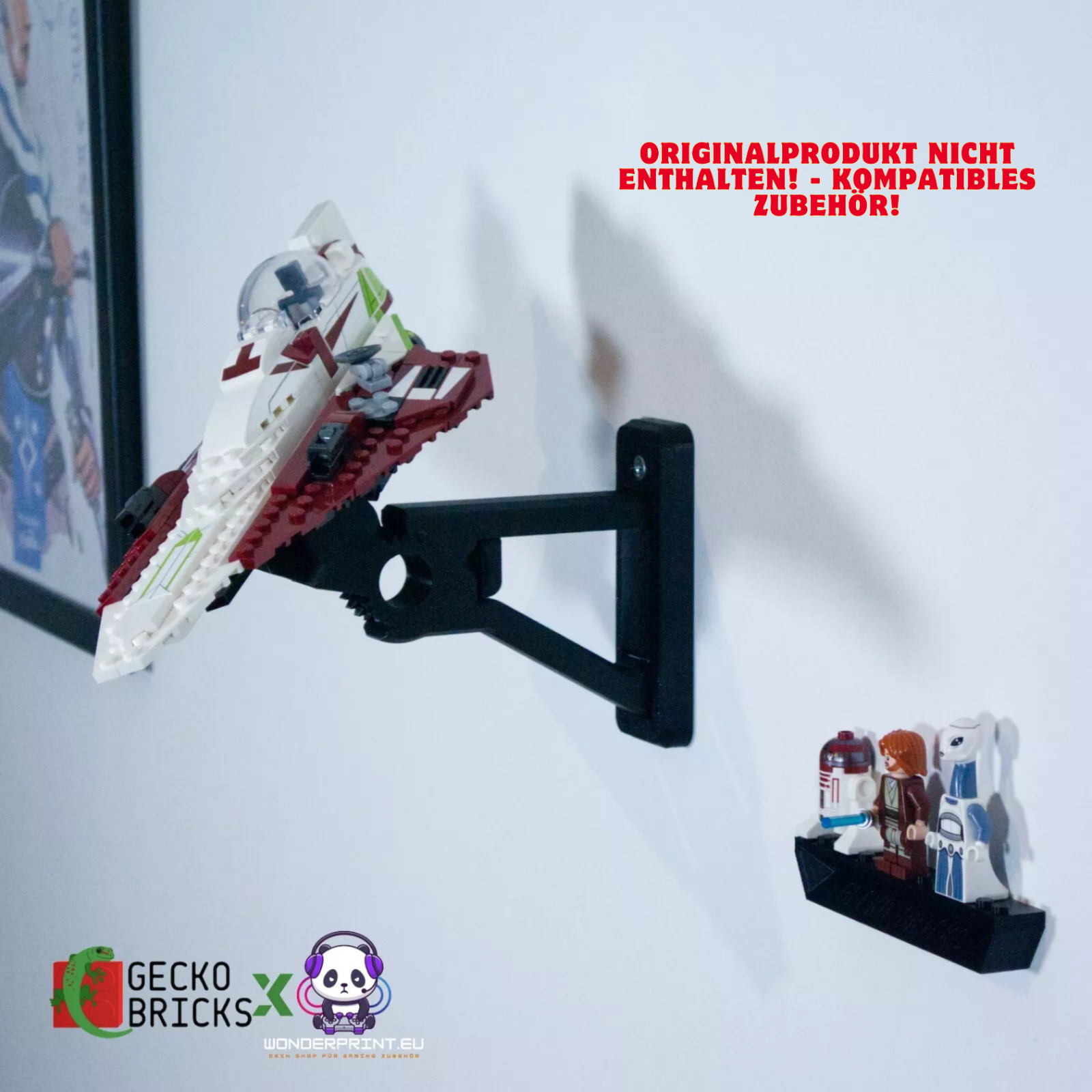 Halterung Halter Display passend für LEGO Obi-Wan Kenobis Jedi Starfighter 75333