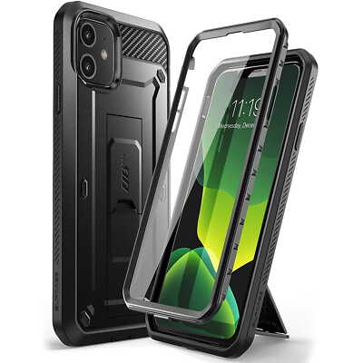Handyhülle für iPhone 11 SUPCASE Case Cover Etui Futeral Hülle Tasche Schwarz