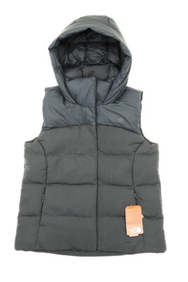 The North Face Women's Asphalt Grey Novelty Nuptse Vest Size Small B1057