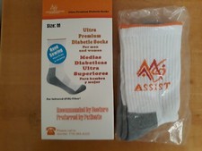 AMS Ultra Premium Diabetic Socks Unisex Medium Men Women Size M Hand Sewing