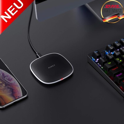Aukey kabelloses Ladegerät Wireless Charger Lade-Pad USB QI Induktives Laden
