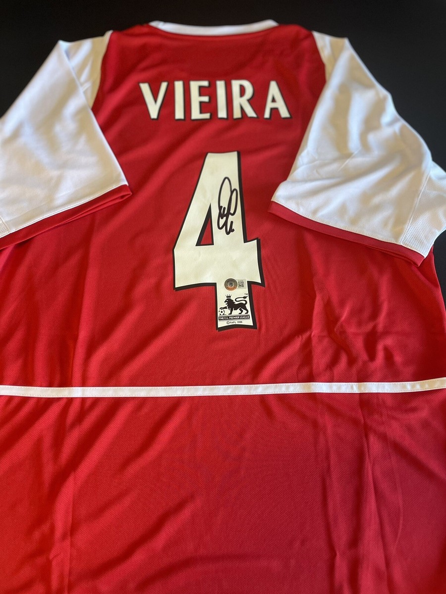 Patrick Vieira Signed Arsenal Jersey Beckett | eBay
