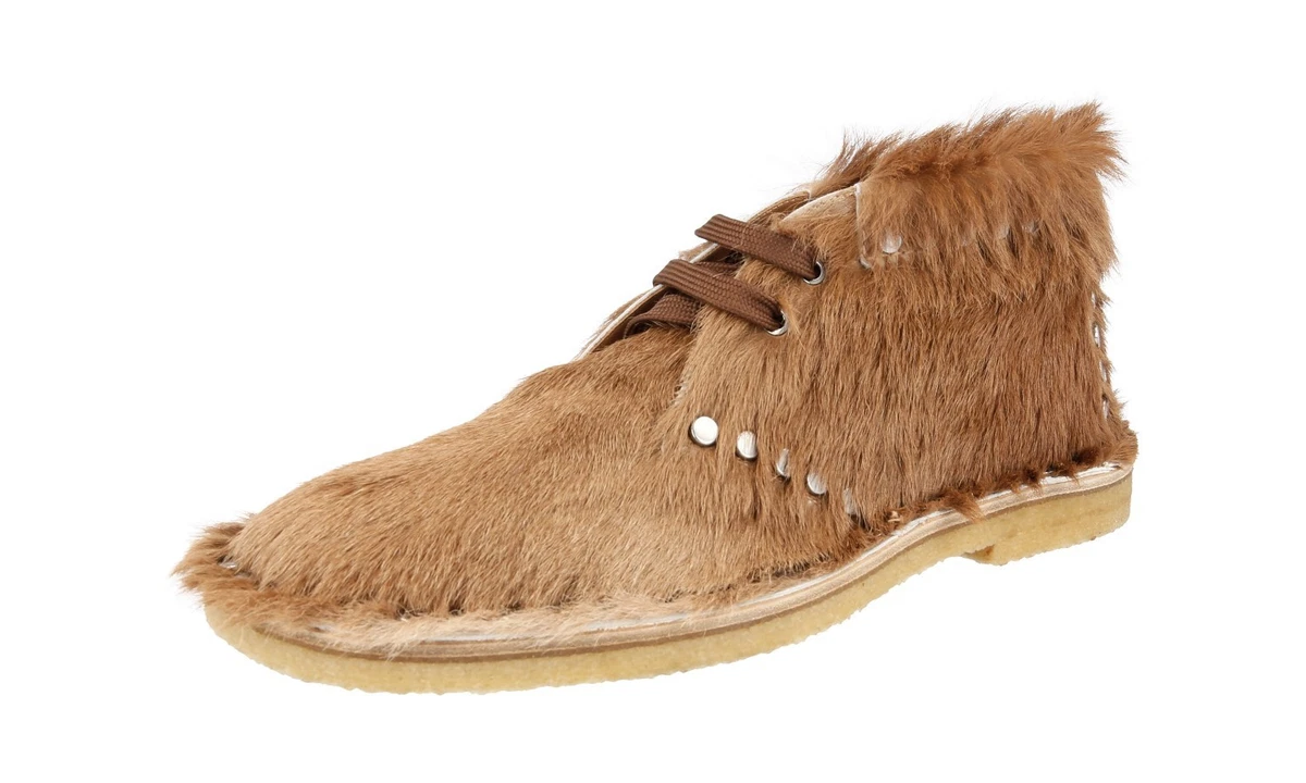 Prada clearance fur shoes