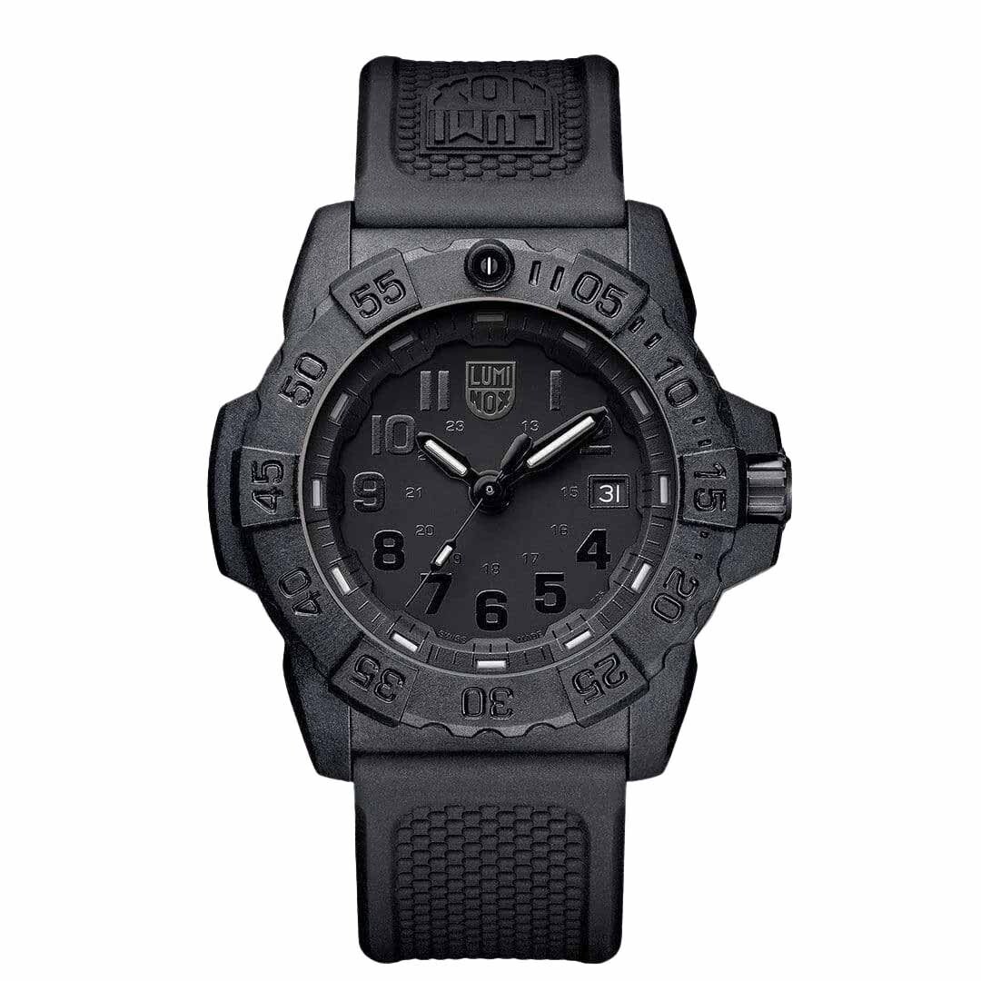 Luminox Navy Seal 3500 Black Out black/black Dial Watch PU black