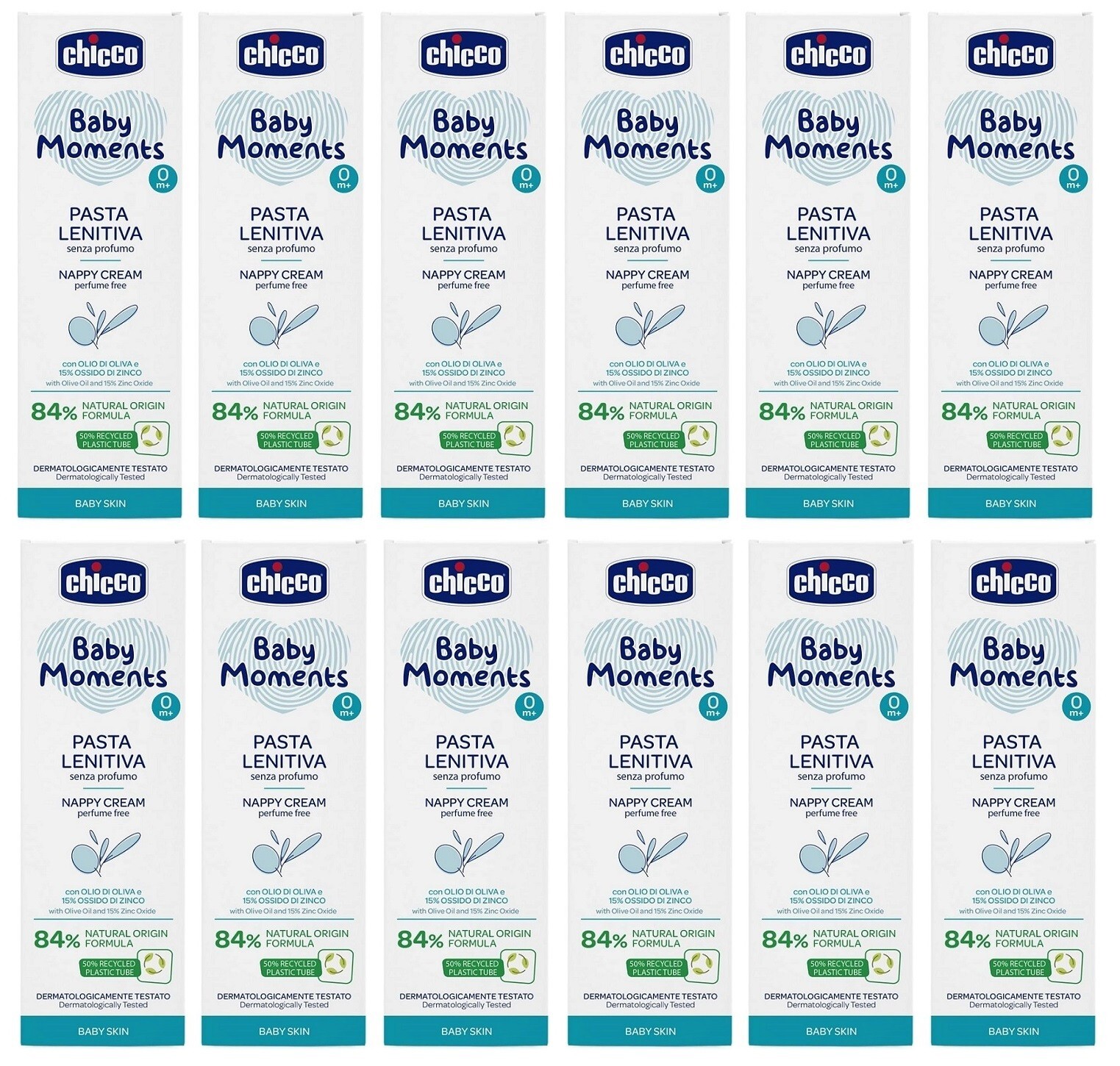 Chicco Baby Moments Pasta Lenitiva 100ml - Set da 12 Tubetti Offerta